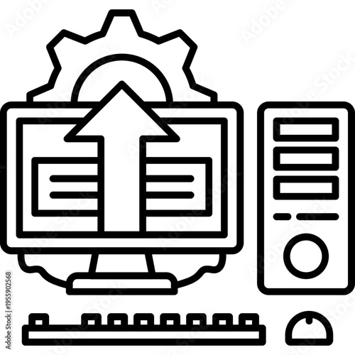 Software Update Outline Icon