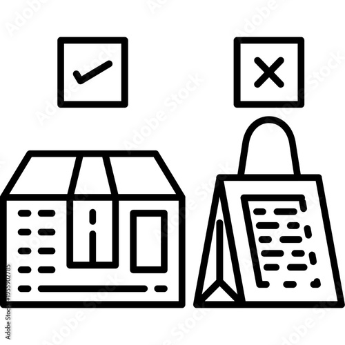 Product Comparison Outline Icon