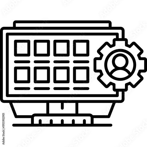 Account Settings Outline Icon