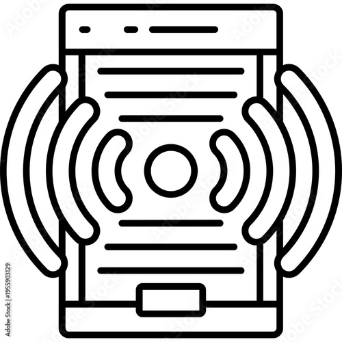 Mobile Hotspot Outline Icon