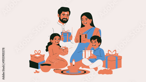 Indian family festival celebration gifts