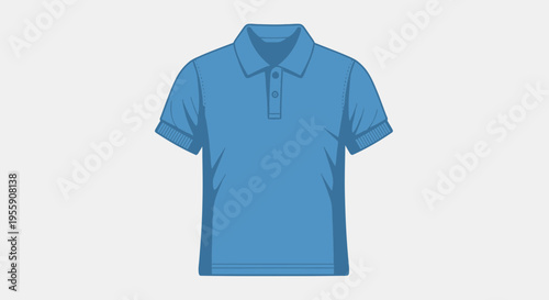 Stunning blue polo shirt for everyday wear and casual style