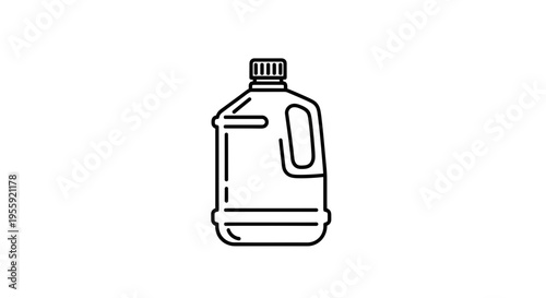 Clean Bottle Container Icon Vector Illustration