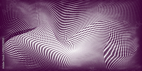 Geometric abstract pattern in low poly pixel art style. Polka dot pattern on low poly background. Vector image.