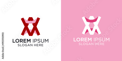 Logo designs featuring abstract human figures and bold typography, perfect for modern businesses and brands looking for a professional and creative visual identity