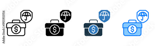 Business Insurance icon multiple style 