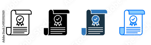 Underwriting icon multiple style 