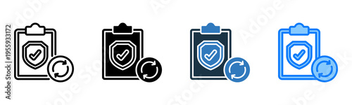 Policy Renewal icon multiple style 