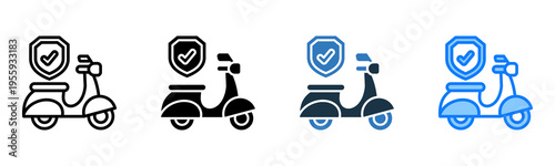 Auto Insurance icon multiple style 
