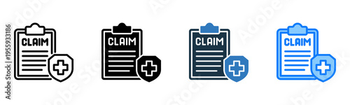 Insurance Claim icon multiple style 