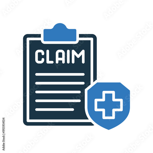 Insurance Claim mixed color icon