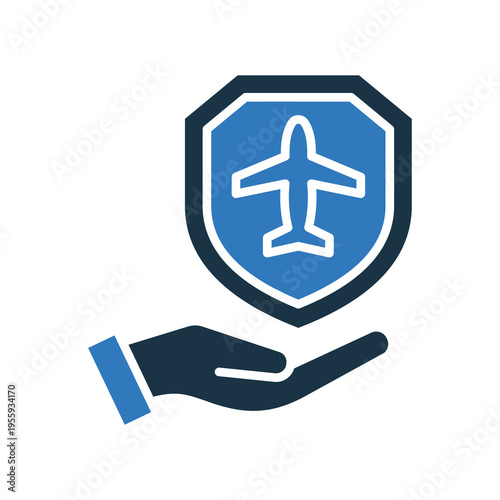 Travel Insurance mixed color icon