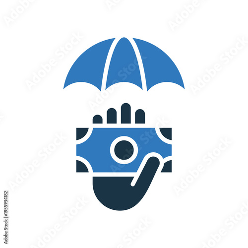 Insurance Payout mixed color icon