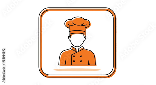 Chef Icon, Professional Cook Uniform, Culinary Symbol, Restaurant Service