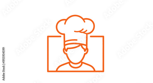 Chef Icon, Professional Cook Hat, Culinary Symbol, Restaurant, Food Service, Kitchen Staff, Hospitality