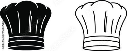 Chef Hat Icon Set Vector