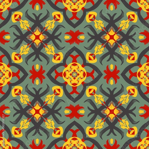 seamless pattern with flowers