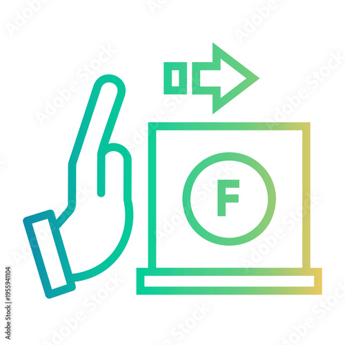 Canvastavla motion Line Gradient Icon