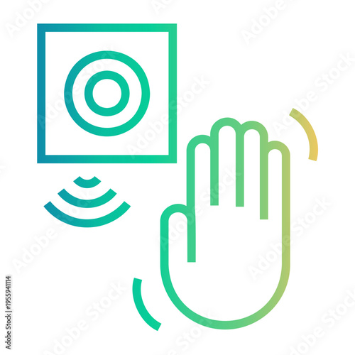 motion Line Gradient Icon