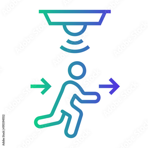 motion Line Gradient Icon