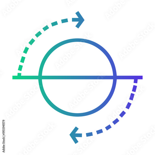 motion Line Gradient Icon