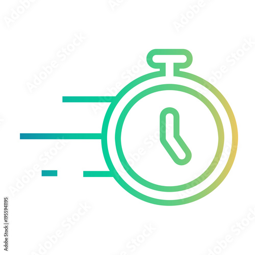 motion Line Gradient Icon