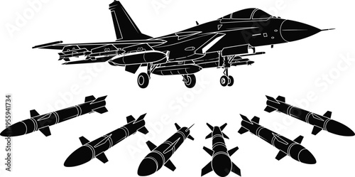 Black silhouette of three people standing together with raised arms celebrating success, teamwork, friendship, and collective achievement 