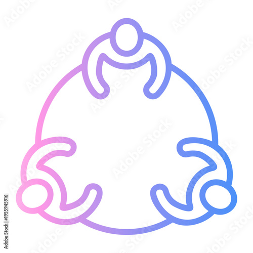 synergy Line Gradient Icon