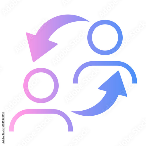 synergy Line Gradient Icon