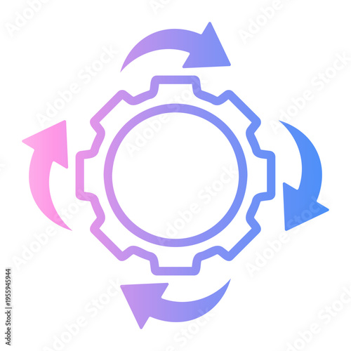 synergy Line Gradient Icon