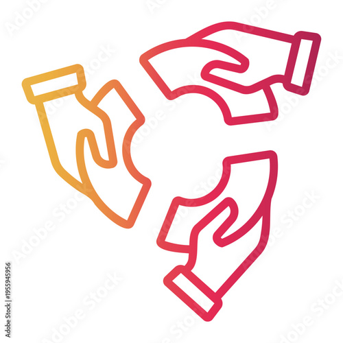 synergy Line Gradient Icon