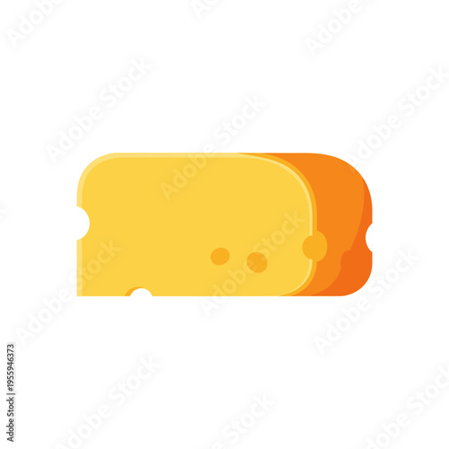 Cheese Flat Design Vector Background Template Mockup