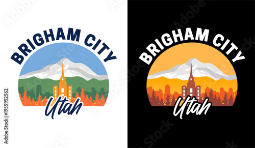 brigham city utah with beautiful mountain and nature views