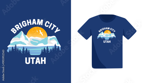 brigham city utah with beautiful mountain and nature views