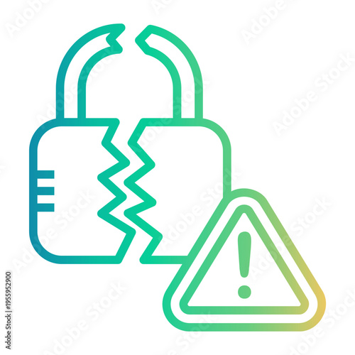 access Line Gradient Icon