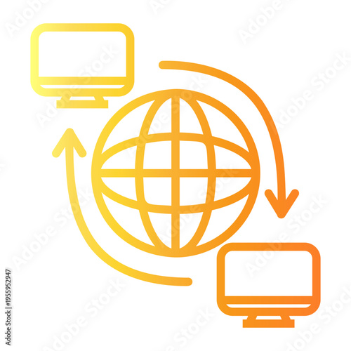 access Line Gradient Icon