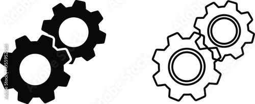 Gears mechanism interlocking Vector