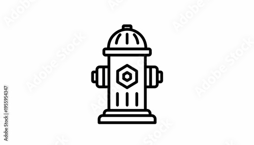 Fire Hydrant Icon Vector Illustration