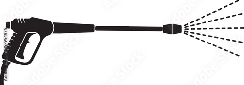 Pressure washer gun with spray for cleaning services home improvement and outdoor maintenance