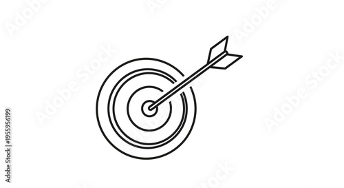 Target with Arrow Icon: Goal Achievement, Success, Precision, Strategy, Focus, Aiming