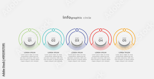 Presentation business abstract background infographic template colorful