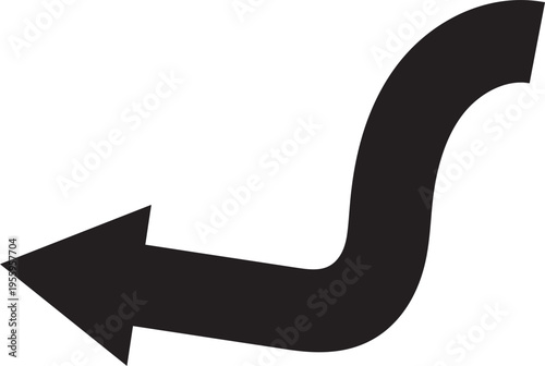 Hand Drawn Upward Trend Arrow