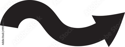 Hand Drawn Upward Trend Arrow