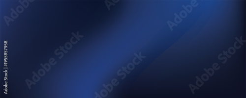 Silk satin fabric. Navy blue color. Abstract dark elegant background with space for design. Soft wavy folds. Drapery. Gradient. Light lines. Shiny. Shimmer. Glow.Template. Wide banner. Panoramic.