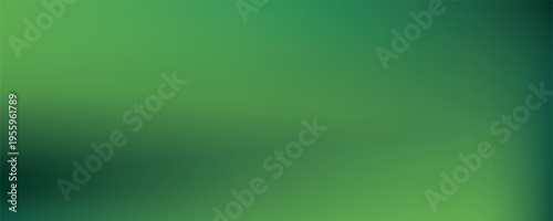 Abstract blurred gradient mesh background in green.