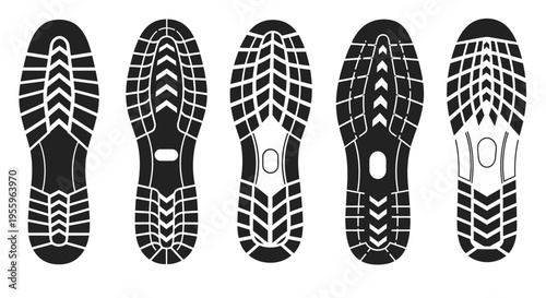 Sole of a shoe tread patterns.