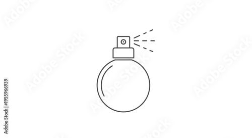 Perfume Bottle Spray Icon Vector Illustration