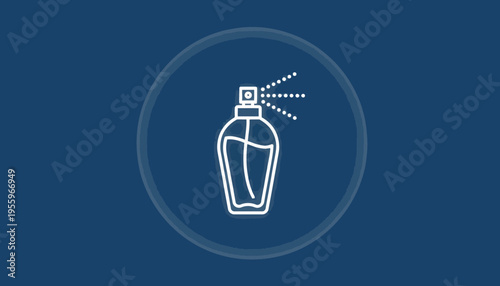 Perfume Bottle Spray Icon, Fragrance Mist, Beauty Product, Cosmetics, Aroma