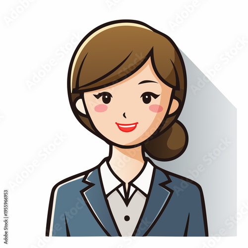 ビジネスウーマンのプロフィールアイコン 女性の社会進出とダイバーシティ