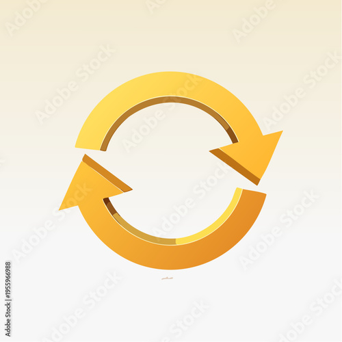 円形のリフレッシュ矢印アイコン 業務改善とアップデート
